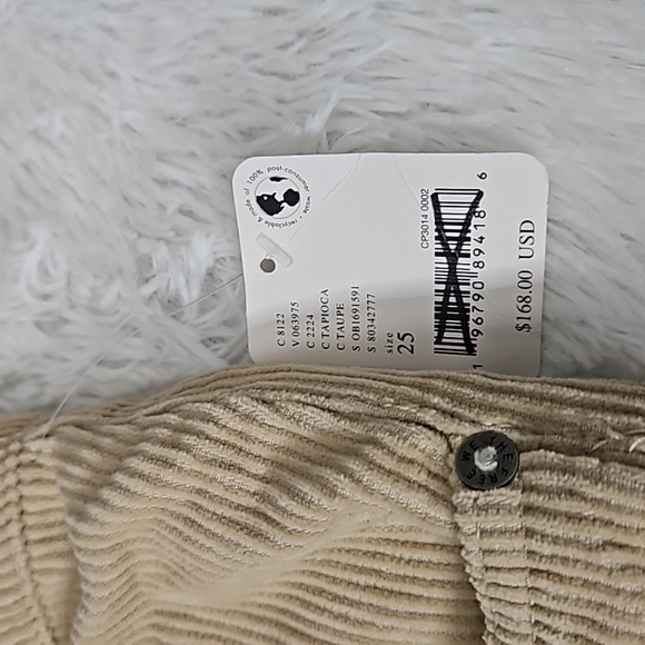 Free People We The Free The London Calling Low Rise Tapered Leg Tapioca - Picture 6 of 16